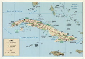 Map of Cuba