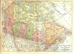 Map of Canada and Newfoundland, 1912