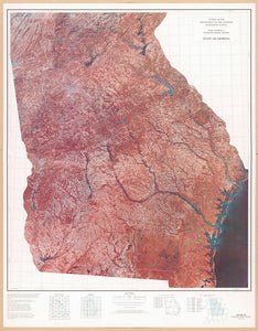 Map of State of Georgia, 1976