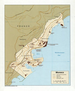 Map of Monaco