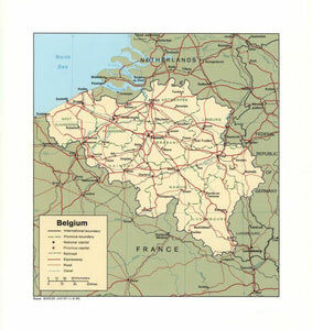 Map of Belgium