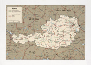 Map of Austria