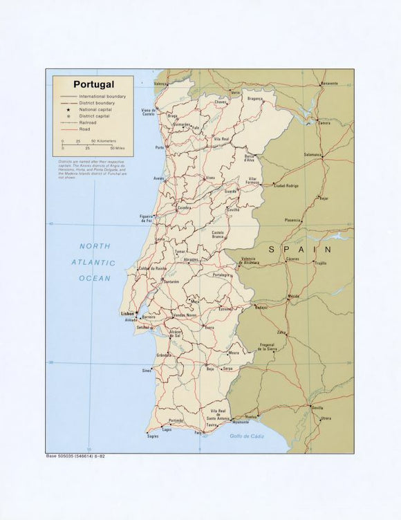 Map of Portugal