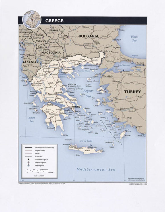 Map of Greece