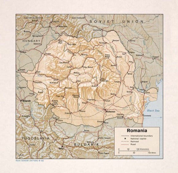 Map of Romania