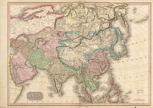 Vintage Map of Asia, 1818
