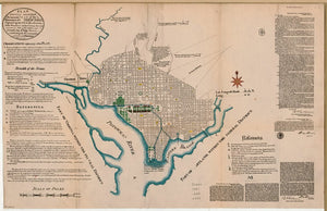 Vintage Map of Washington D.C., 1791