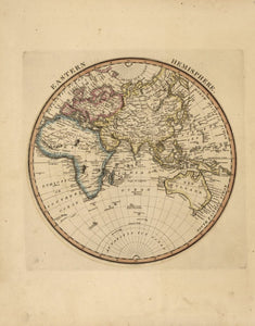 Vintage Map of Eastern Hemisphere, 1817