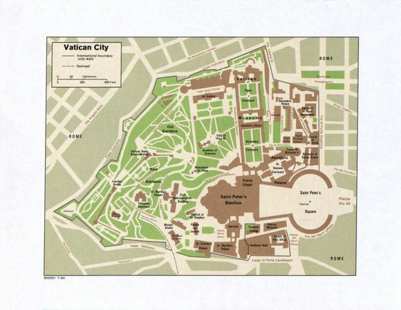 Map of Vatican City