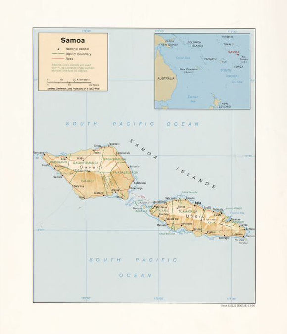 Map of Samoa