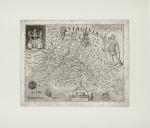 Vintage Map of Virginia, 1819