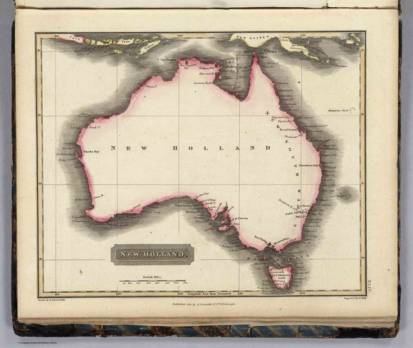 Map of Australia, 1817