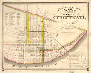 Cincinnati Map, 1841