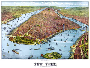 New York from the Harbor, 1879