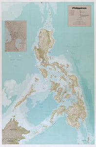 Map of Philippines Framed Push Pin Map