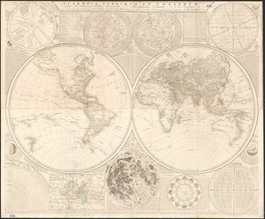 Vintage Map of the World, 1772