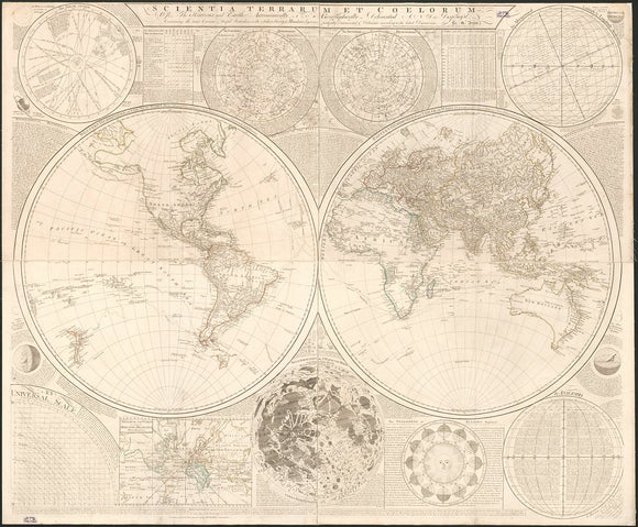 Vintage Map of the World, 1772