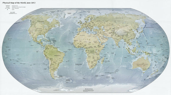 Physical Map of the World