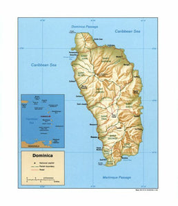 Map of Dominica