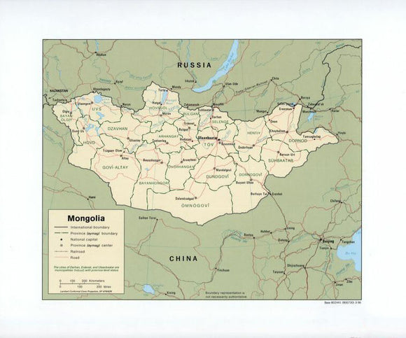 Map of Mongolia