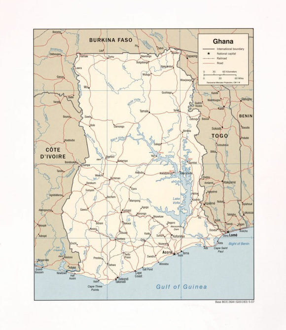 Map of Ghana