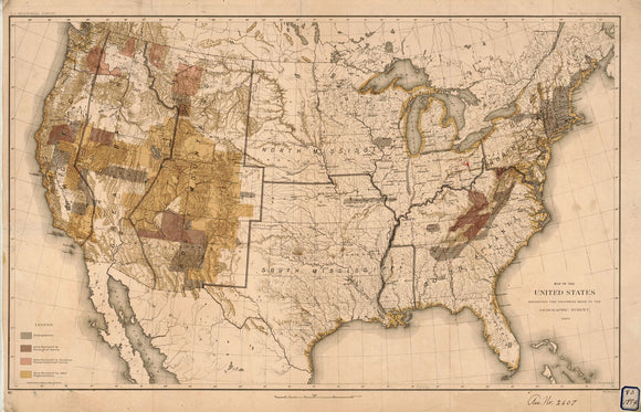 Map of the United States showing progress in preparation and engraving of topographic maps