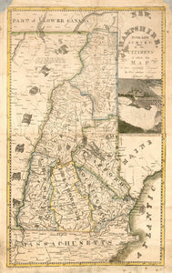 Vintage Map of New Hampshire : from late survey, 1817
