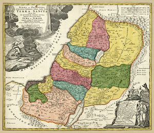 Vintage Map of Israel, 1720