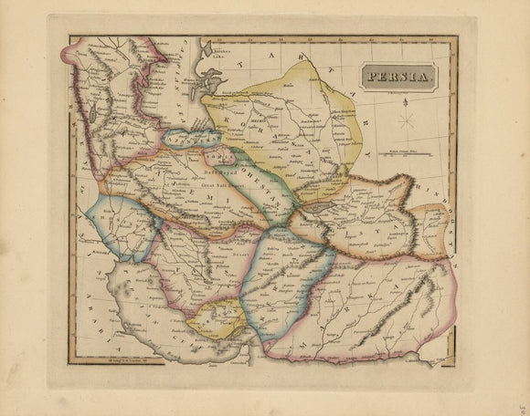 Vintage Map of Persia, 1817
