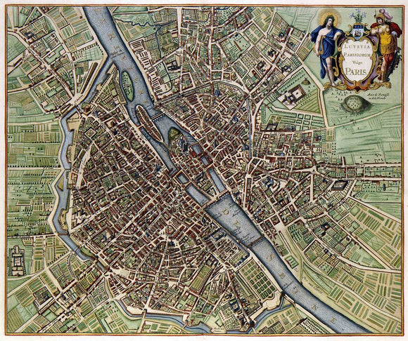Plan of Paris, 1657
