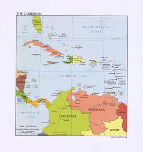 Map of The Caribbean