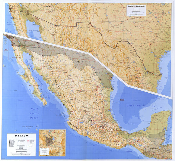 Map of Mexico, reference map