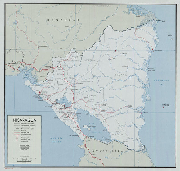 Map of Nicaragua