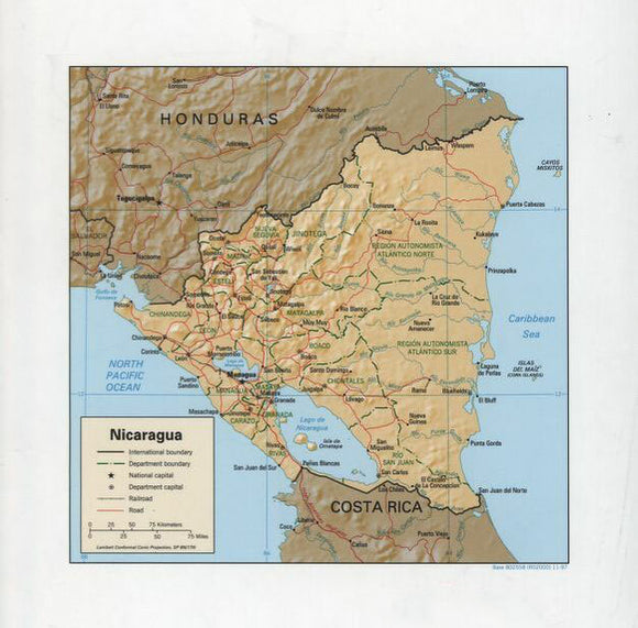 Map of Nicaragua