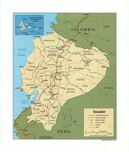 Map of Ecuador