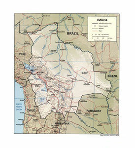 Map of Bolivia