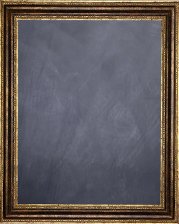 Framed Chalkboard - with Bronze Finish Frame with Rounded Panel
