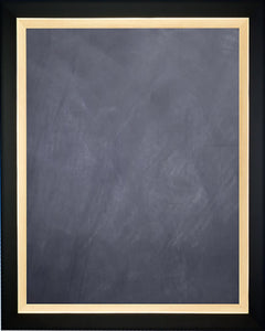 Framed Chalkboard - with Black with Gold Finish Slope Frame
