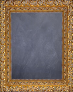 Framed Chalkboard - with Ornate Gold Finish Frame