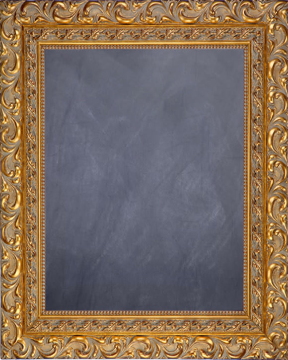 Framed Chalkboard - with Ornate Gold Finish Frame