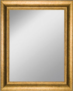 Framed Mirror 17.8" x 21.7" - with Antique Gold Finish Frame