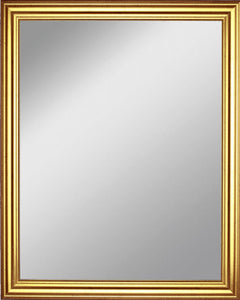 Framed Mirror 15.3" x 19.2" - with Gold Finish Frame with Black Splatter