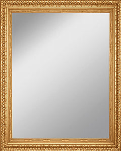 Framed Mirror 16.1" x 19.9" - with Antique Gold Finish Frame