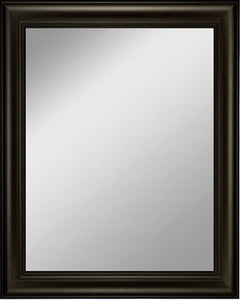 Framed Mirror 16.8" x 20.7" - with Espresso Finish Frame with Triple Step Lip