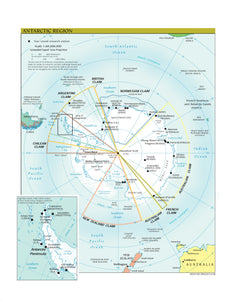 Antarctic Region Map - Political