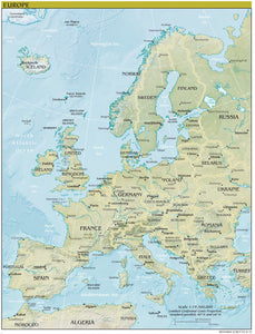 Europe Map - Physical