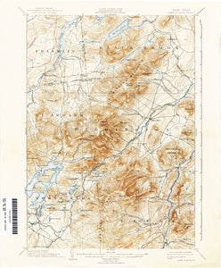 Lake Placid New York USGS Topo Map, 1894