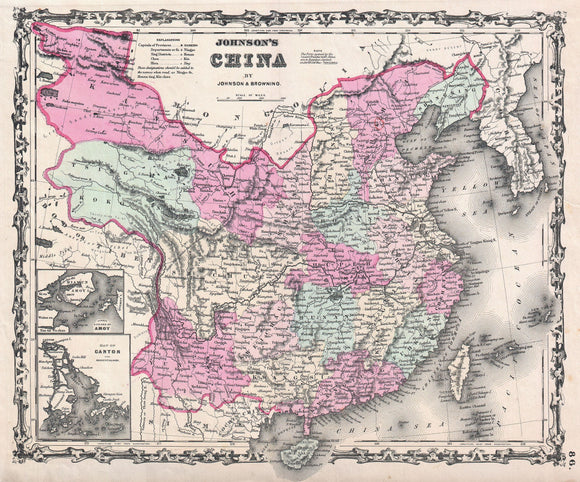 Map of China, 1861