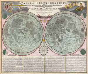 Map of the Moon, 1707