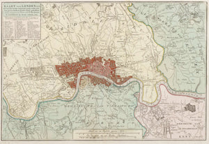 Map of London, 1754